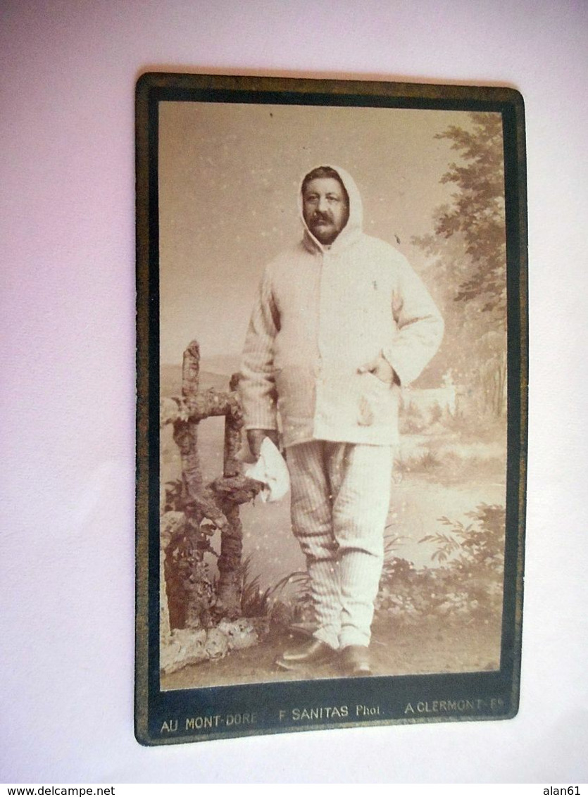 PHOTO CDV 19 EME HOMME METIER MOUSTACHE   Cabinet SANITAS A CLERMONT FERRAND - Old (before 1900)