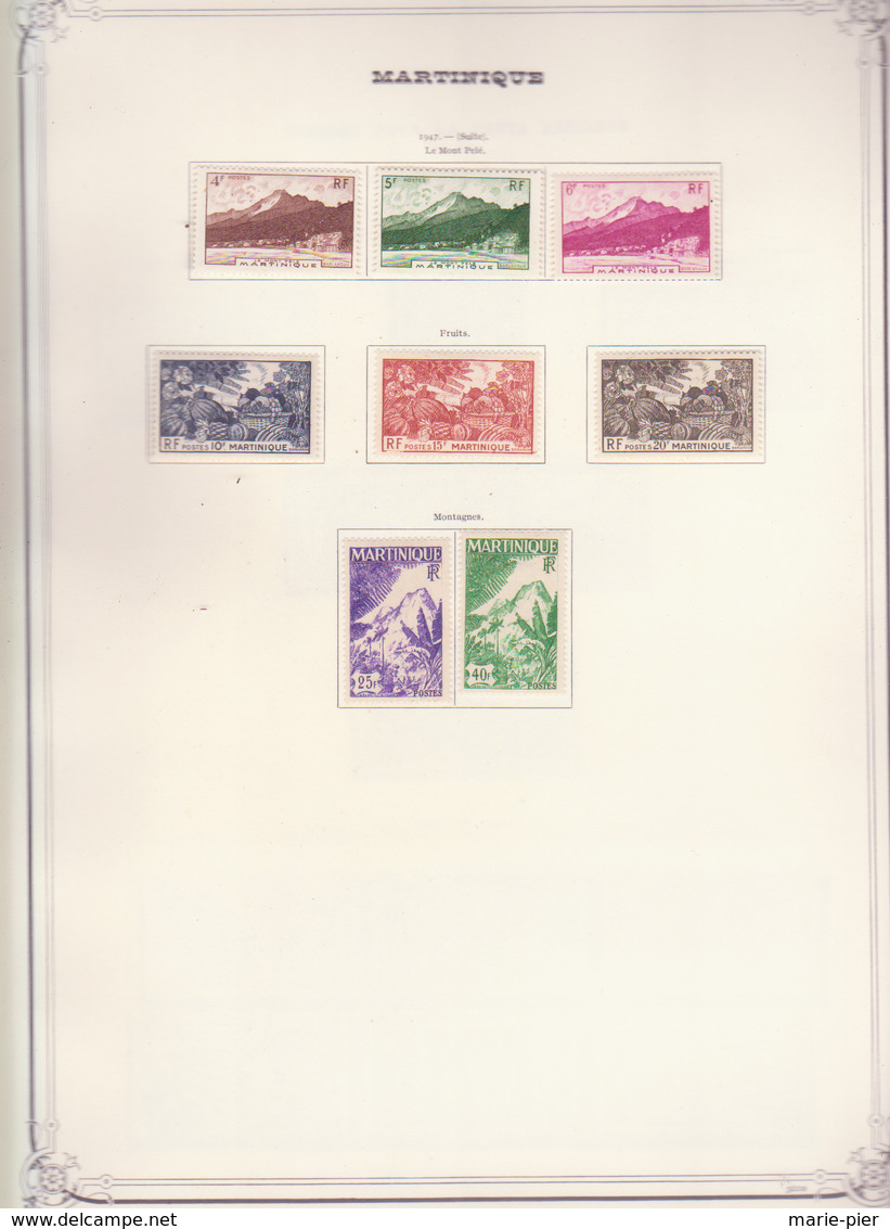 Timbres Martinique Du N° 1 Au N° 242 + PA + Taxe - Other & Unclassified