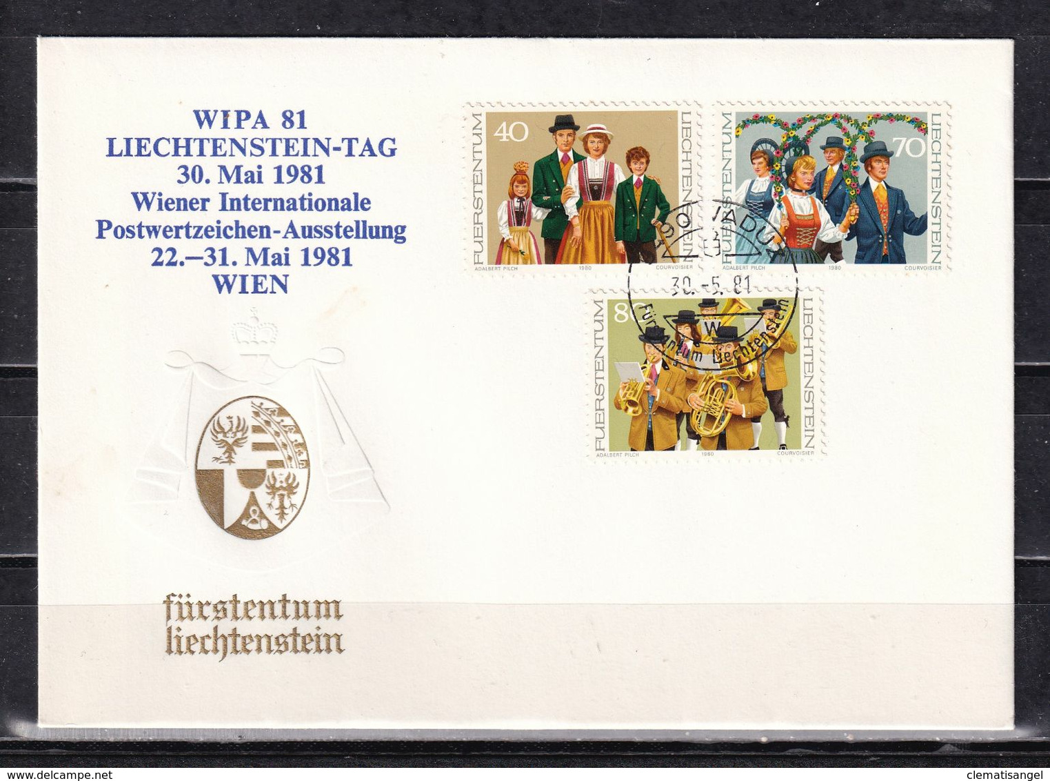 206R * LIECHTENSTEIN 754/6 * WIPA 81 * MICHEL 2,20  **! - Lettres & Documents