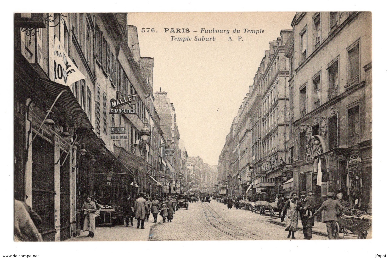 75 PARIS - Faubourg Du Temple - Non Classés