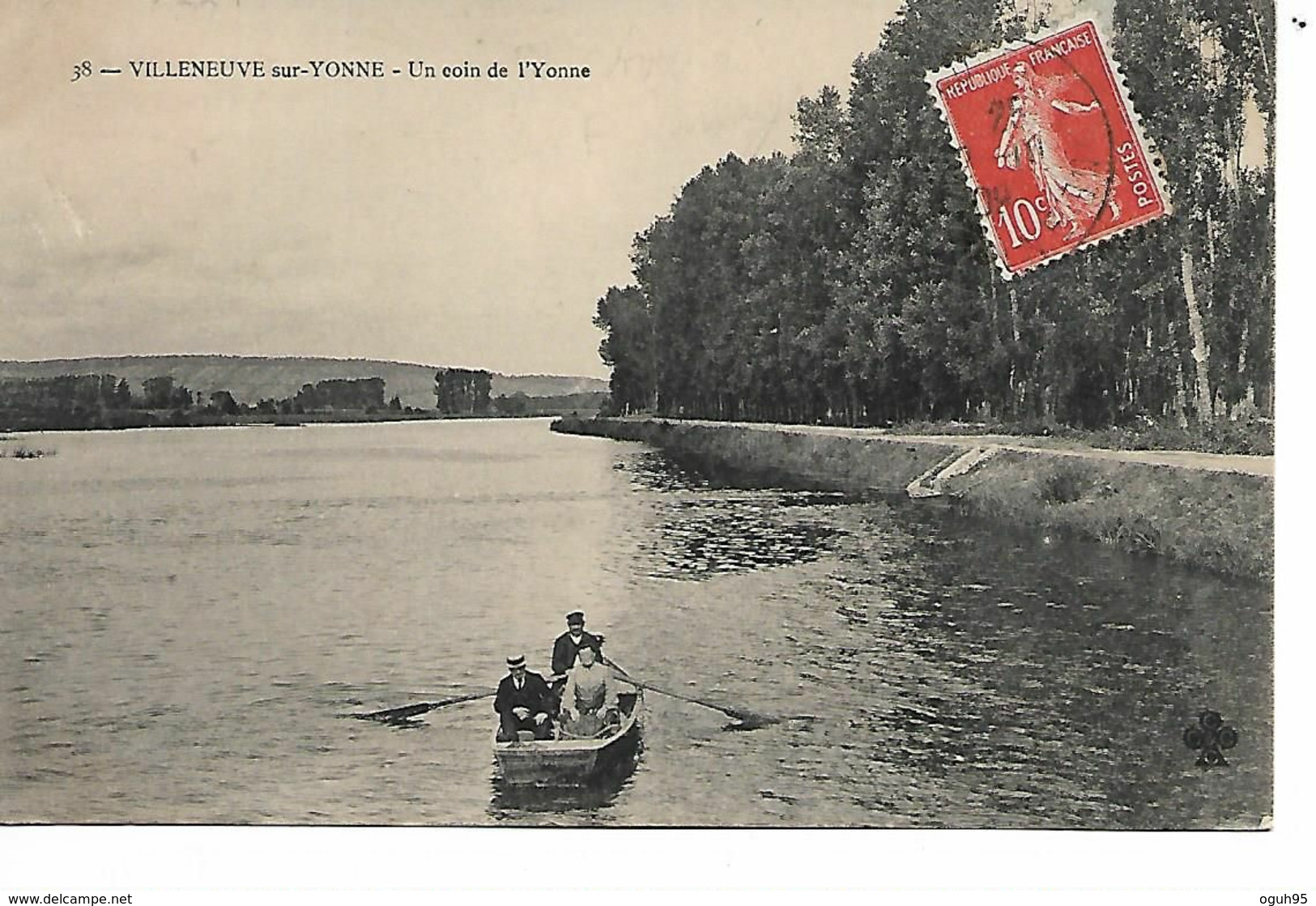 89 - VILLENEUVE SUR YONNE - Un Coin De  L'Yonne (Petite Animation, Barque) - Villeneuve-sur-Yonne