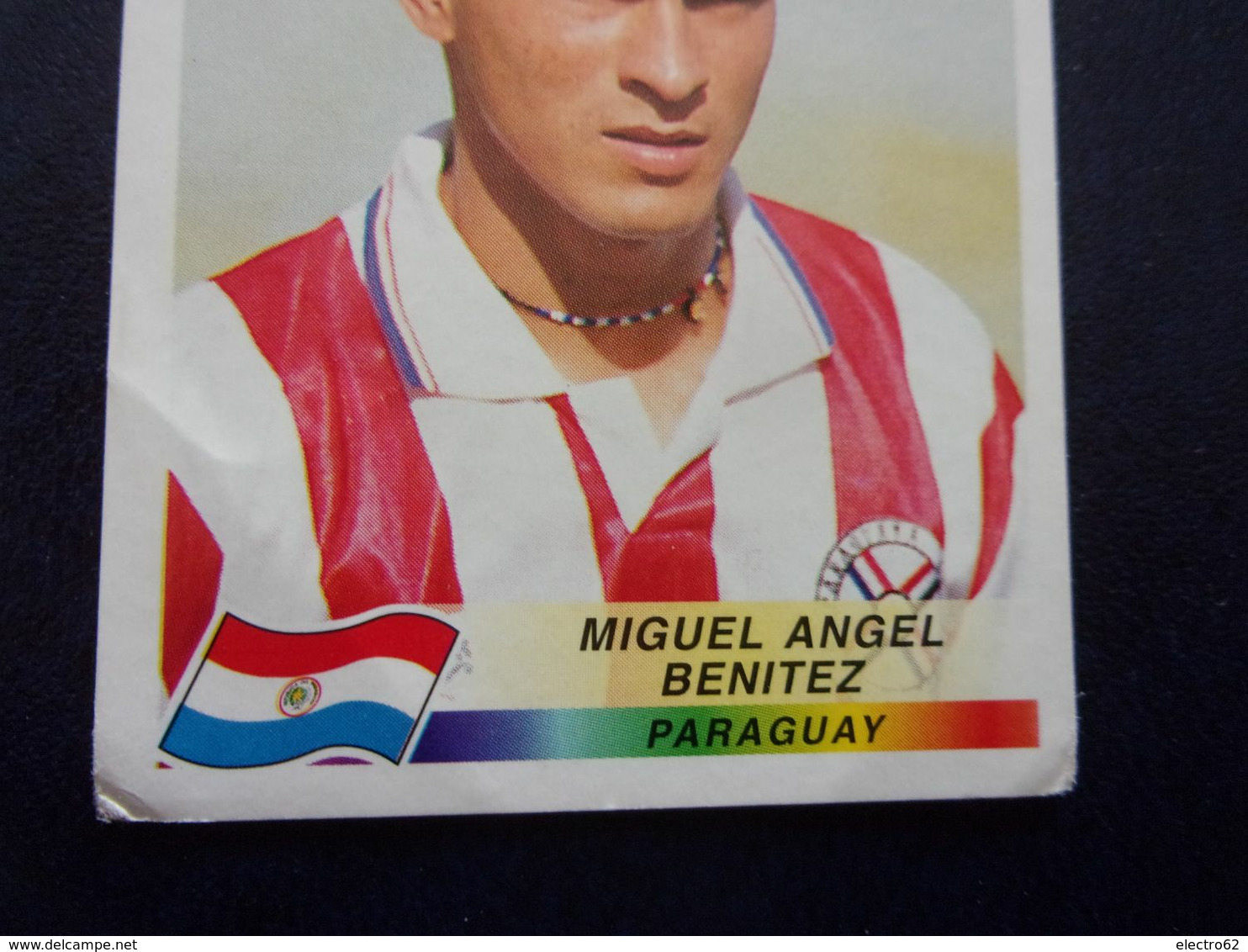 PANINI Football FRANCE 98 N°275 Miguel Angel Benitez Paraguay - Franse Uitgave