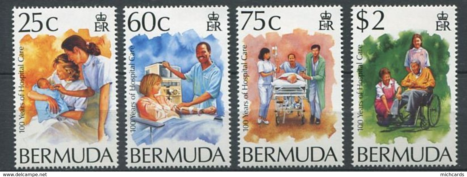 271 - BERMUDES 1994 - Yvert 666/69 - Soin Hospitalier Handicap - Neuf ** (MNH) Sans Trace De Charniere - Bermudes