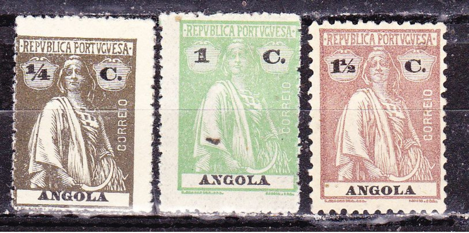 Portogallo- Angola  -1913-Cerere-Nuovi - Angola