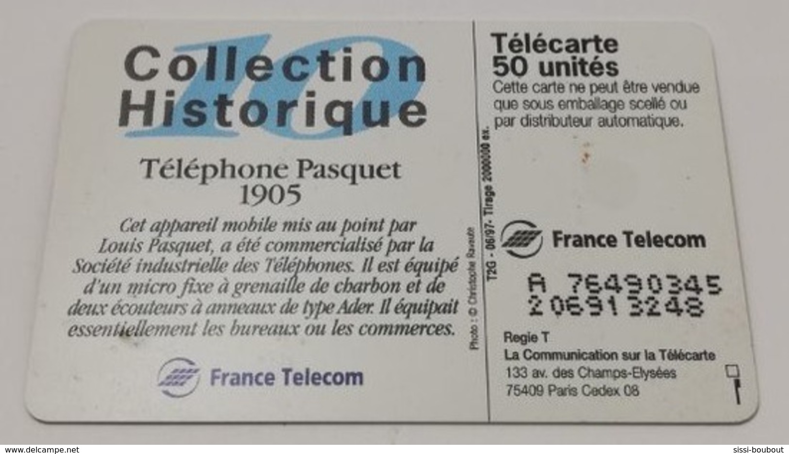 Télécarte - TELEPHONE - Collection Historique - Telefoni