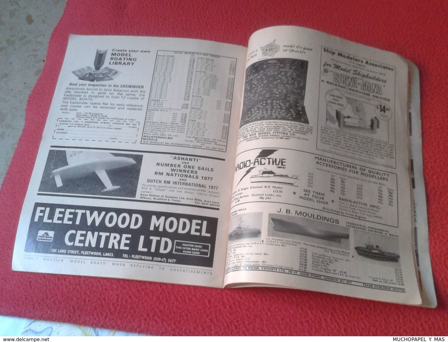 MAGAZINE REVISTA MODEL BOATS AGOSTO 1977 AUGUST VOLUME 27 Nº NUMBER 318 HOBBY MAP SHIPS BARCOS...VER, USA ? CANADA ? ...