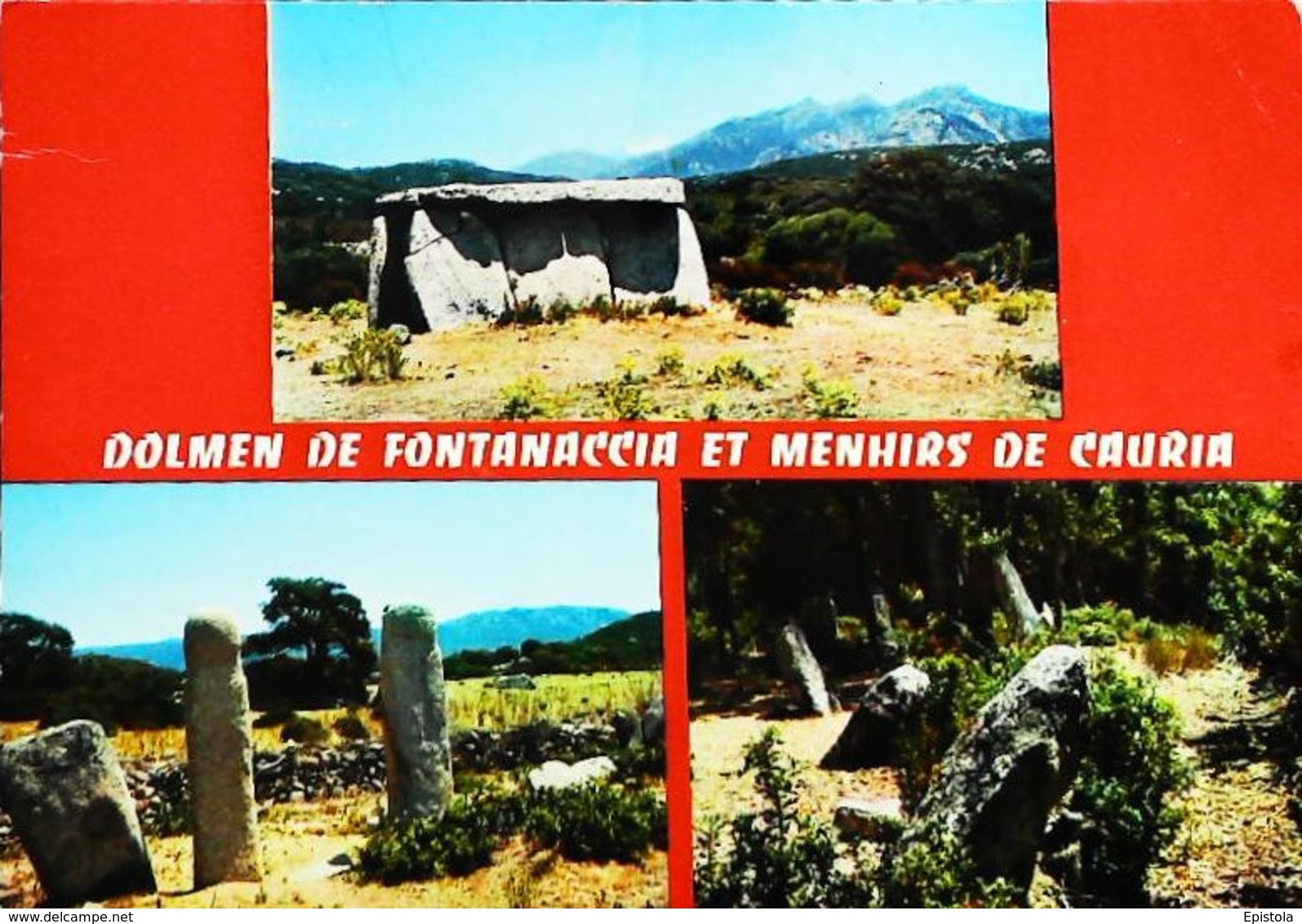 CPSM Dolmen  Dolmen De Fontanaccia  Et Menhirs De Cauria - Dolmen & Menhirs