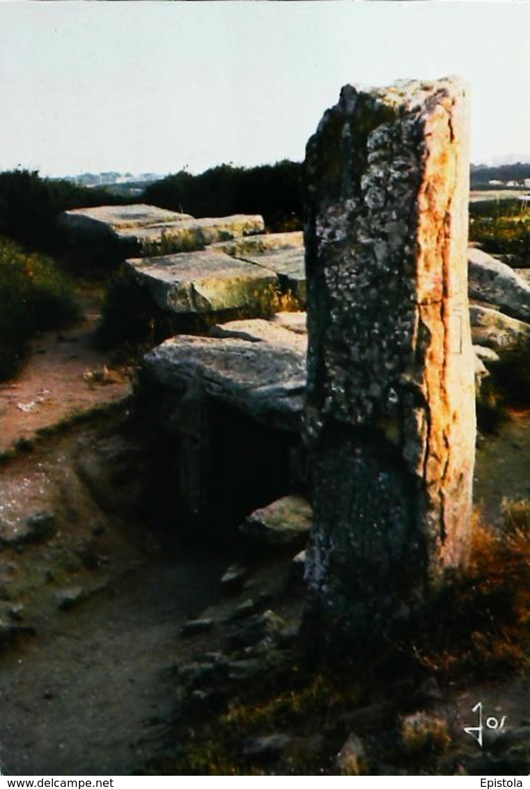 CPSM Dolmen  Locmariaquer Le Dolmen Des Pierres Plates - Dolmen & Menhirs