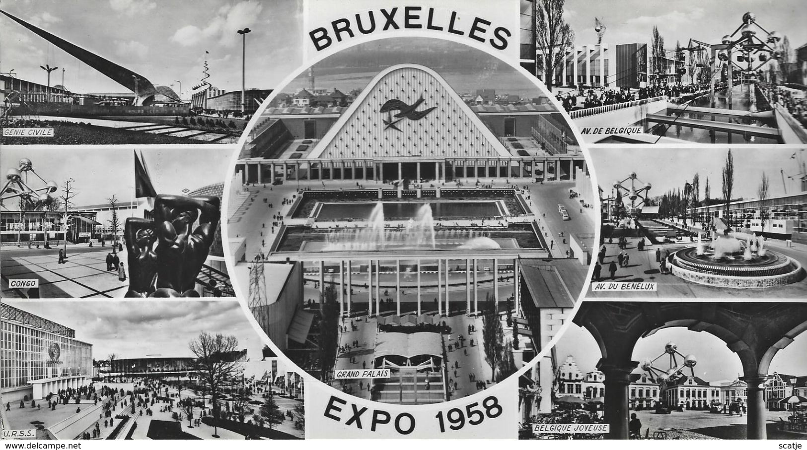 Bruxelles   -   EXPOSITION 1958  -  Formaat:  (21.5 X 11.5)cm  -  Pavillons étrangers. - Weltausstellungen