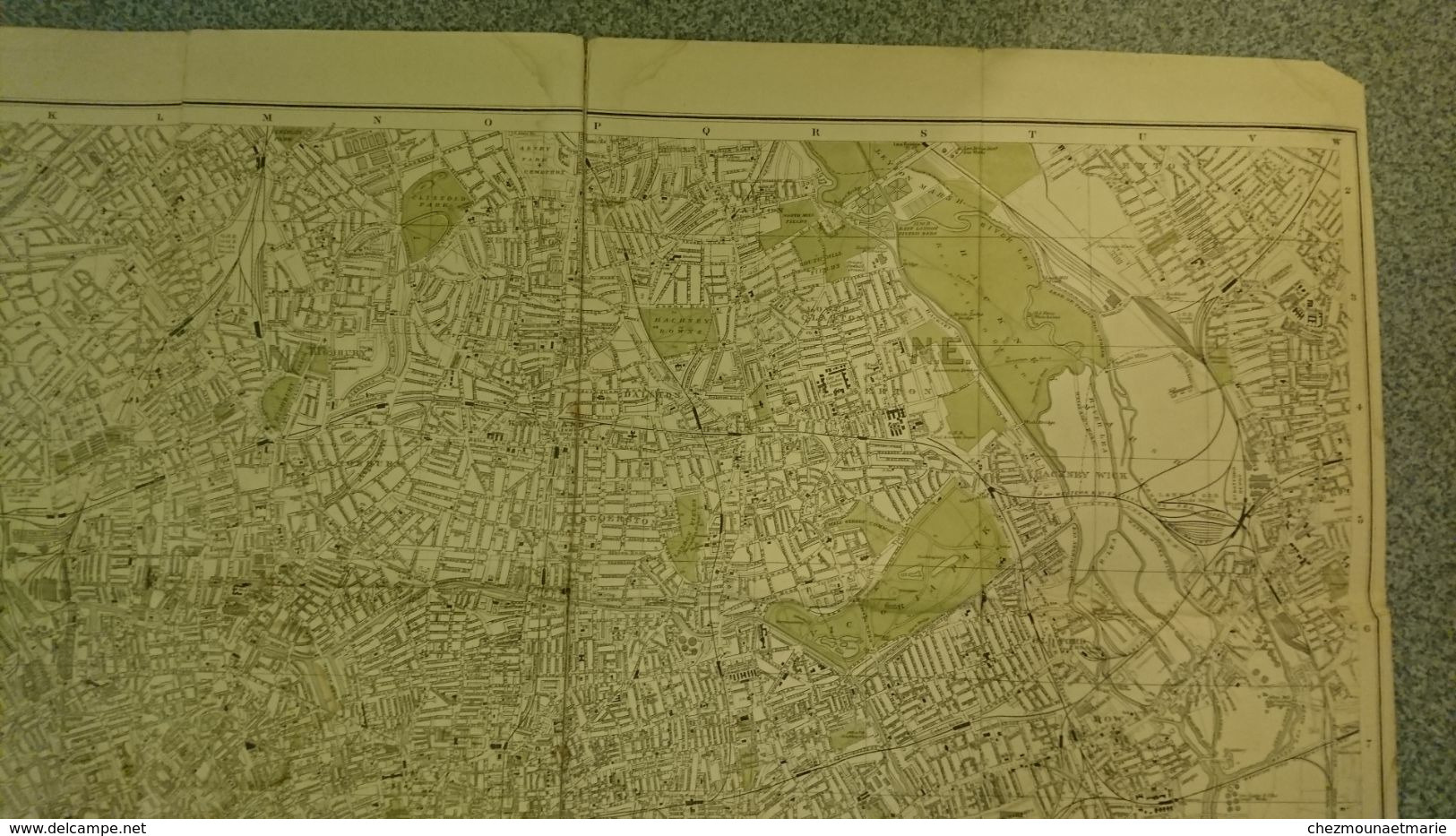 1909 LONDRES - CARTE PLAN LONDON POST OFFICE DIRECTORY 180*76 CM - Geographical Maps