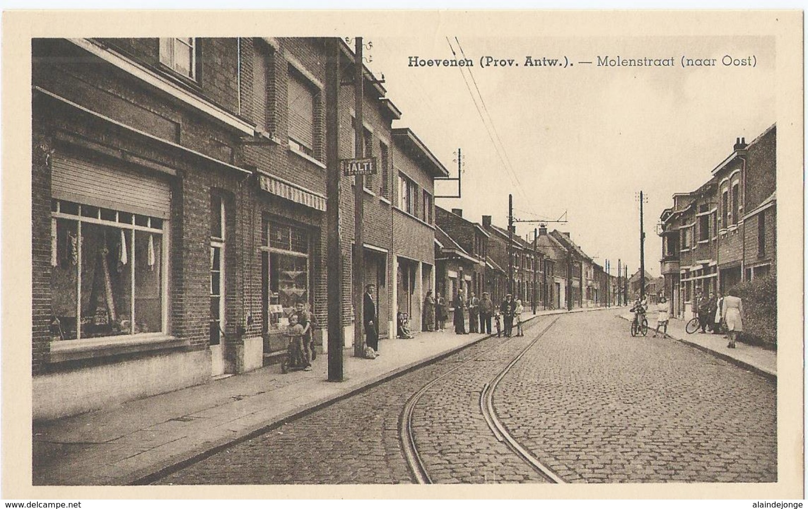 Hoevenen - Molenstraat (naar Oost) - Uitg. Van De Vliet-Vander Steen (Behanger-Garnierder) - Stabroek