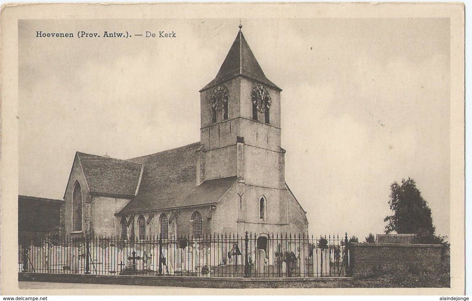 Hoevenen - De Kerk - Uitg. Van De Vliet-Vander Steen (Behanger-Garnierder) - Stabrök