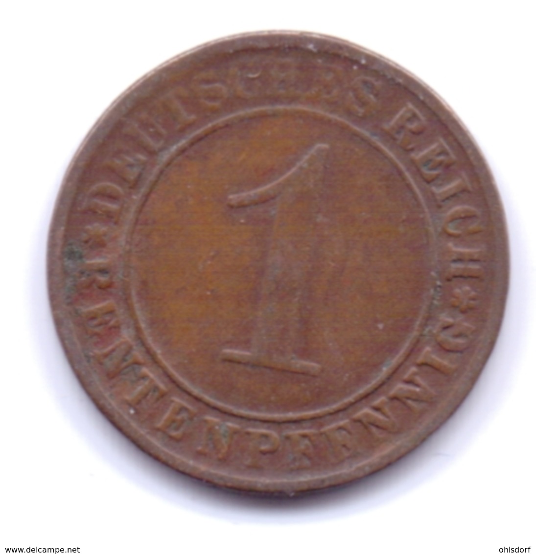 DEUTSCHES REICH 1923 E: 1 Rentenpfennig, KM 30 - 1 Rentenpfennig & 1 Reichspfennig
