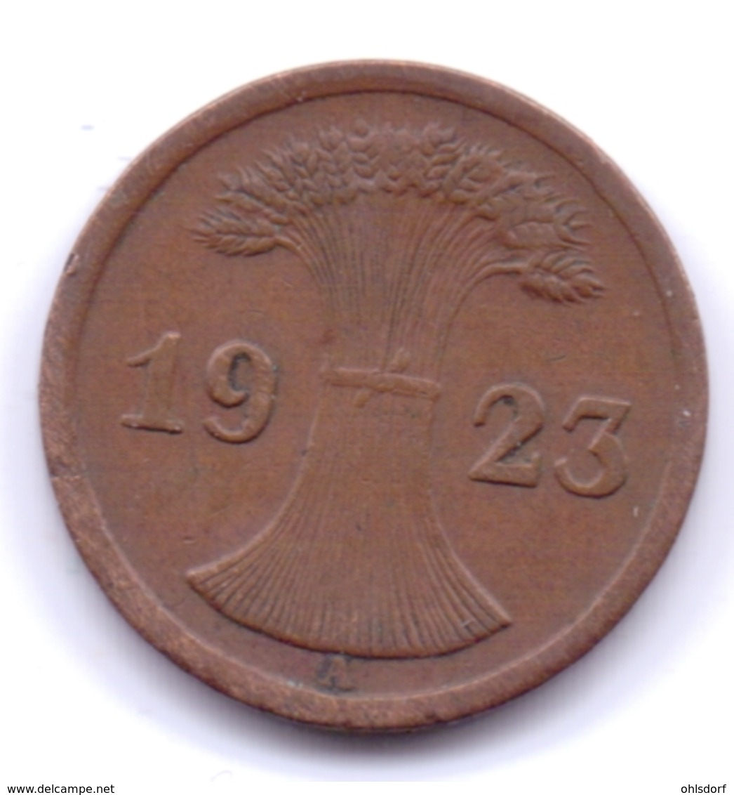 DEUTSCHES REICH 1923 A: 2 Rentenpfennig, KM 31 - 2 Rentenpfennig & 2 Reichspfennig