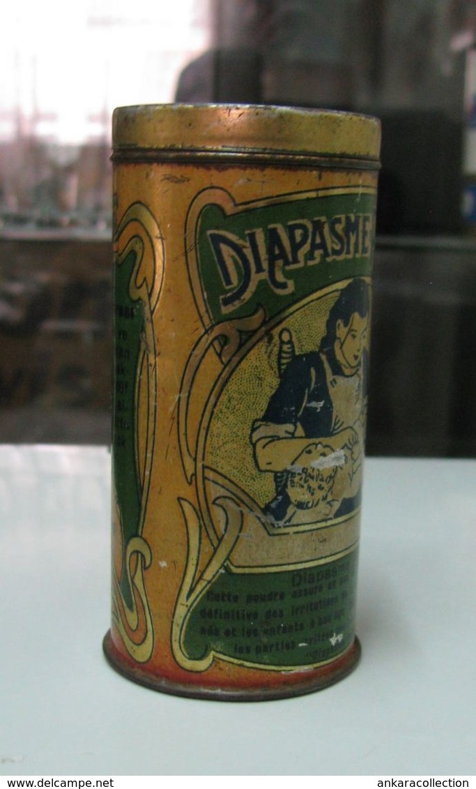 AC - DIAPASME PERTEV BABY POWDER VINTAGE TIN BOX - Kosmetika