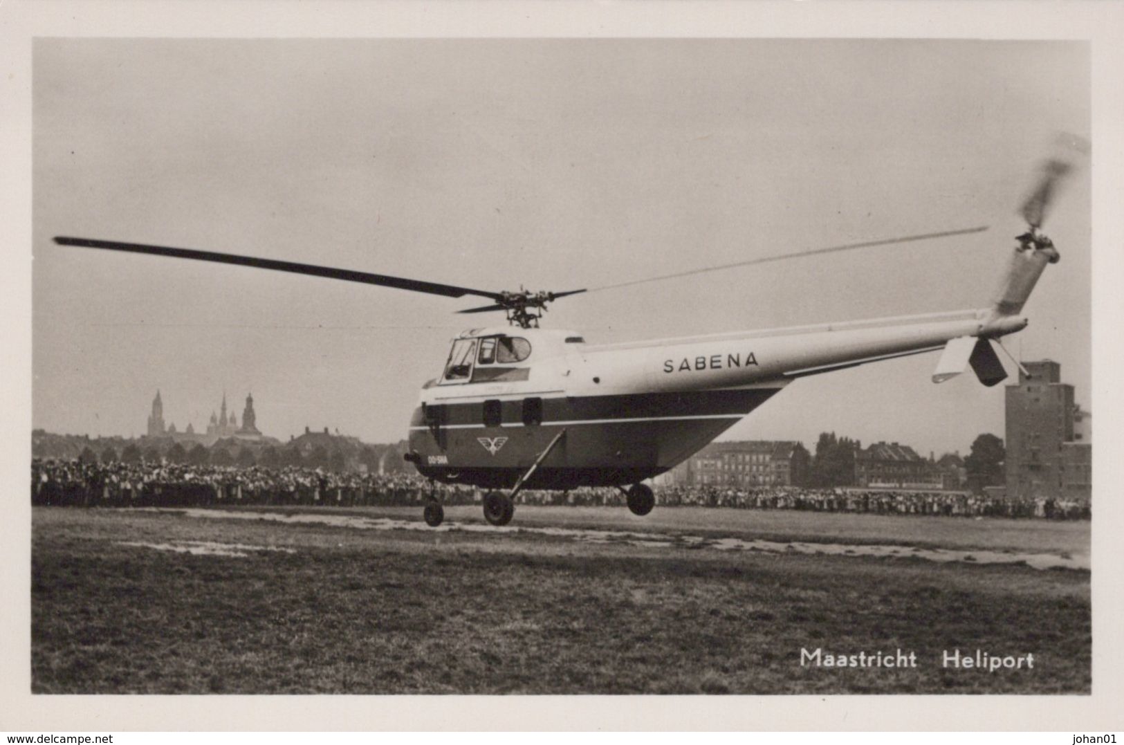 MAASTRICHT -ca 1960 - Heliport Met SABENA Helicopter - Maastricht