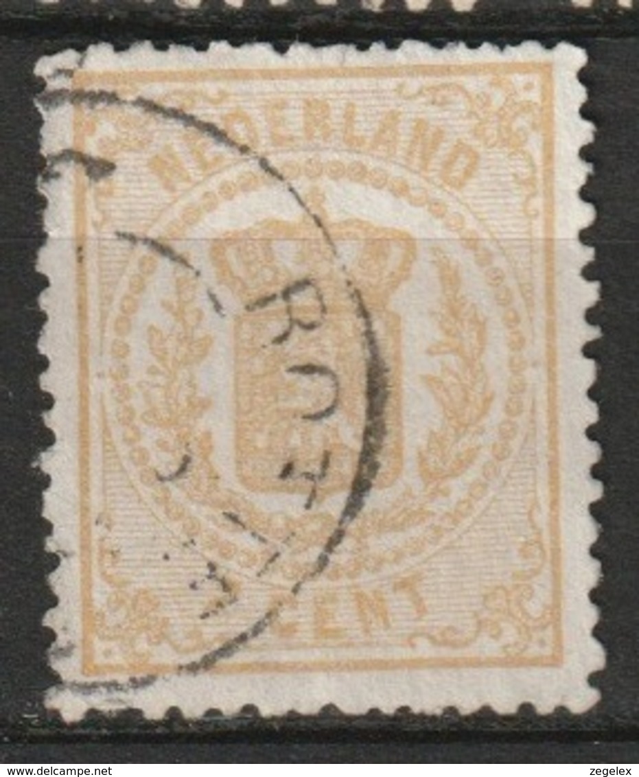 1869 Rijkswapen 2 Ct.  13,25x13,25 NVPH 17C Kleine Gaten - Oblitérés