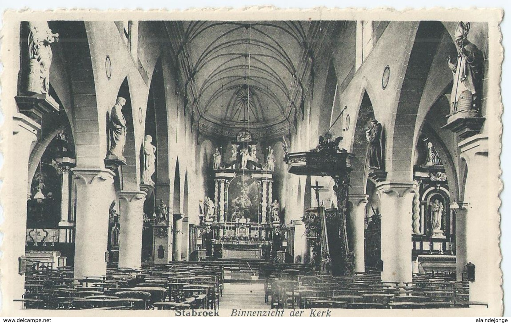 Stabroek - Binnenzicht Der Kerk - Uitgave Janssens, Stabroek - Stabroek