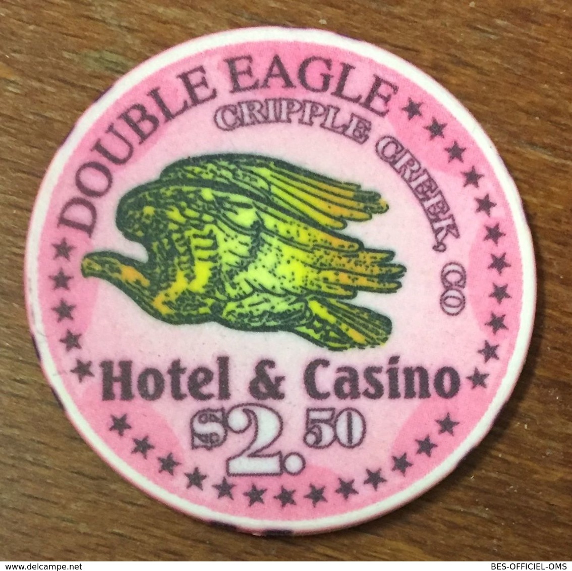 USA COLORADO CRIPPLE CREEK DOUBLE EAGLE CASINO CHIP $ 2,5 JETON TOKENS COINS GAMING - Casino