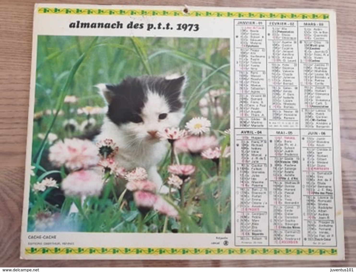 Calendrier-Almanach Des Postes P.T.T.     1973   Île De France - Grand Format : 1971-80