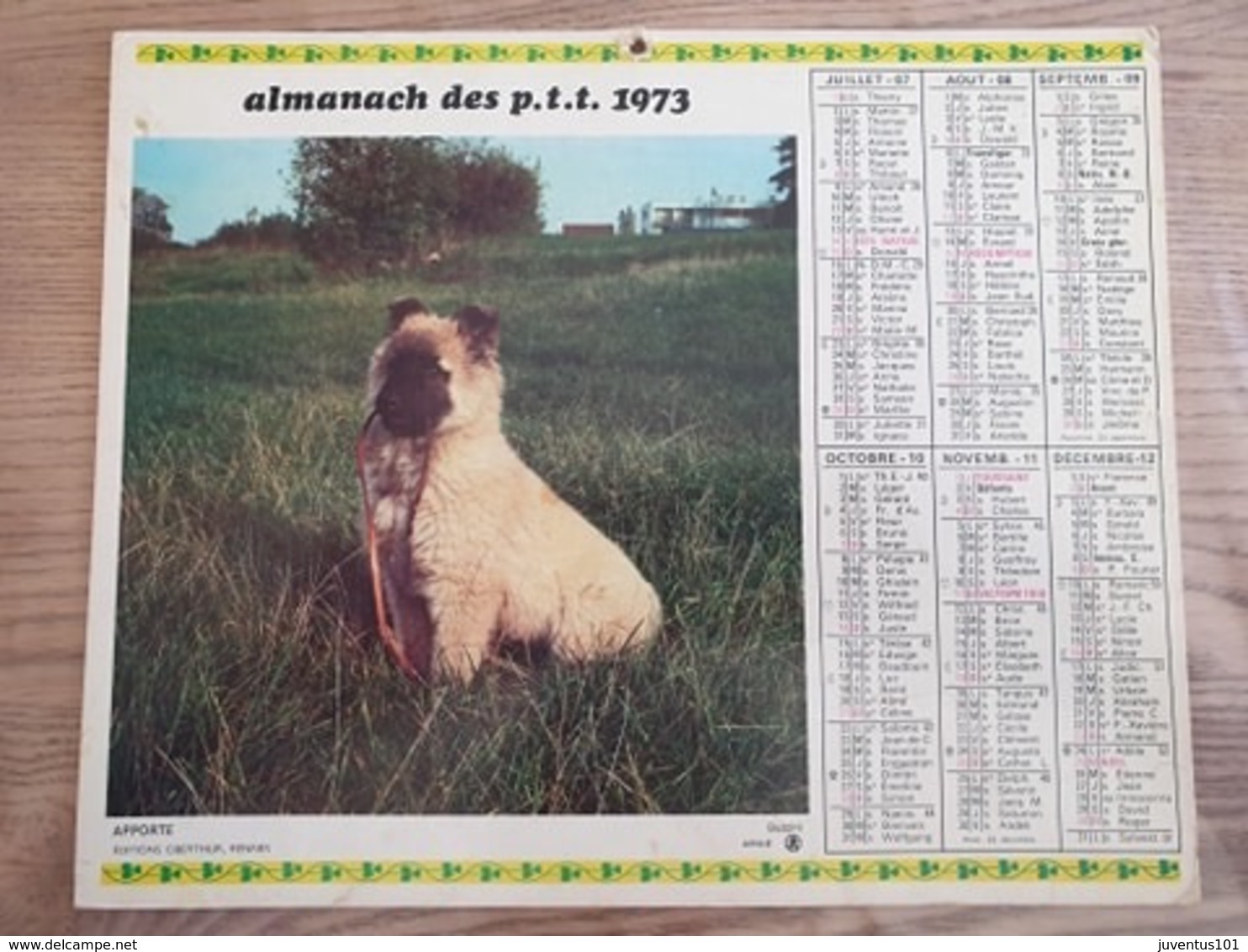 Calendrier-Almanach Des Postes P.T.T.     1973   Île De France - Grand Format : 1971-80