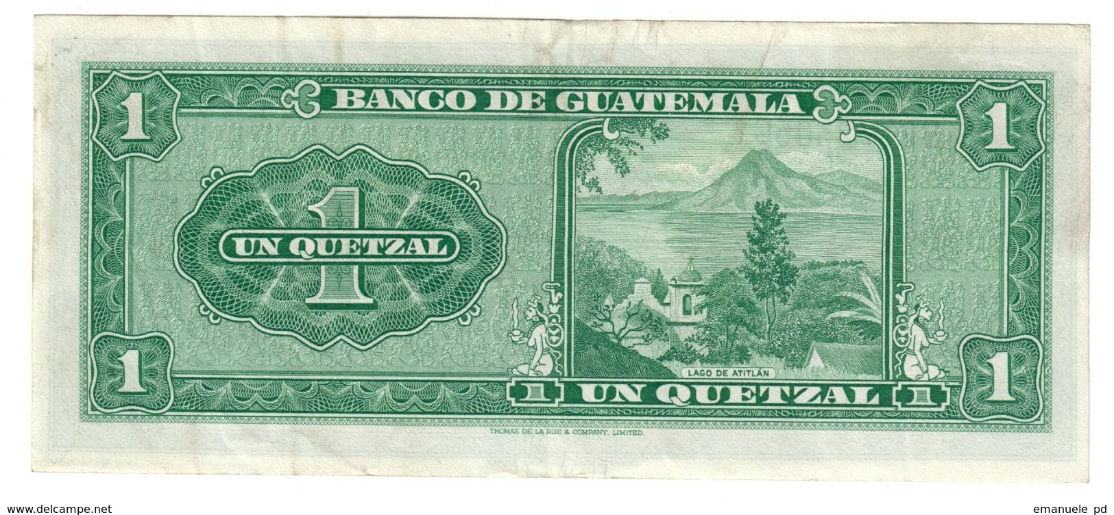 GUATEMALA	1	QUETZAL	07/01/1970	P52	VF/XF			.CV. - Guatemala