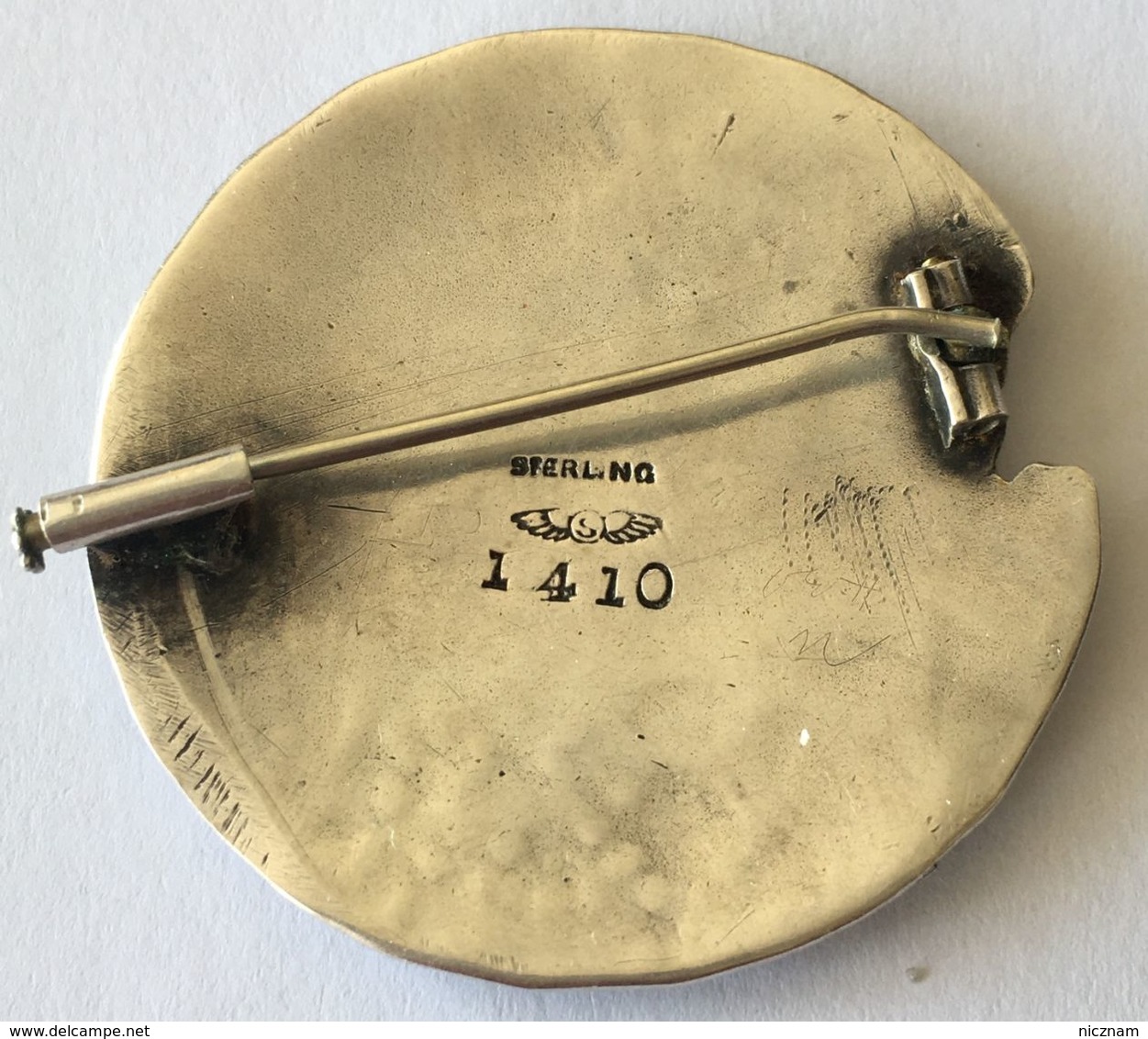 Broche Vintage En Argent Sterling 1410 - Brochen