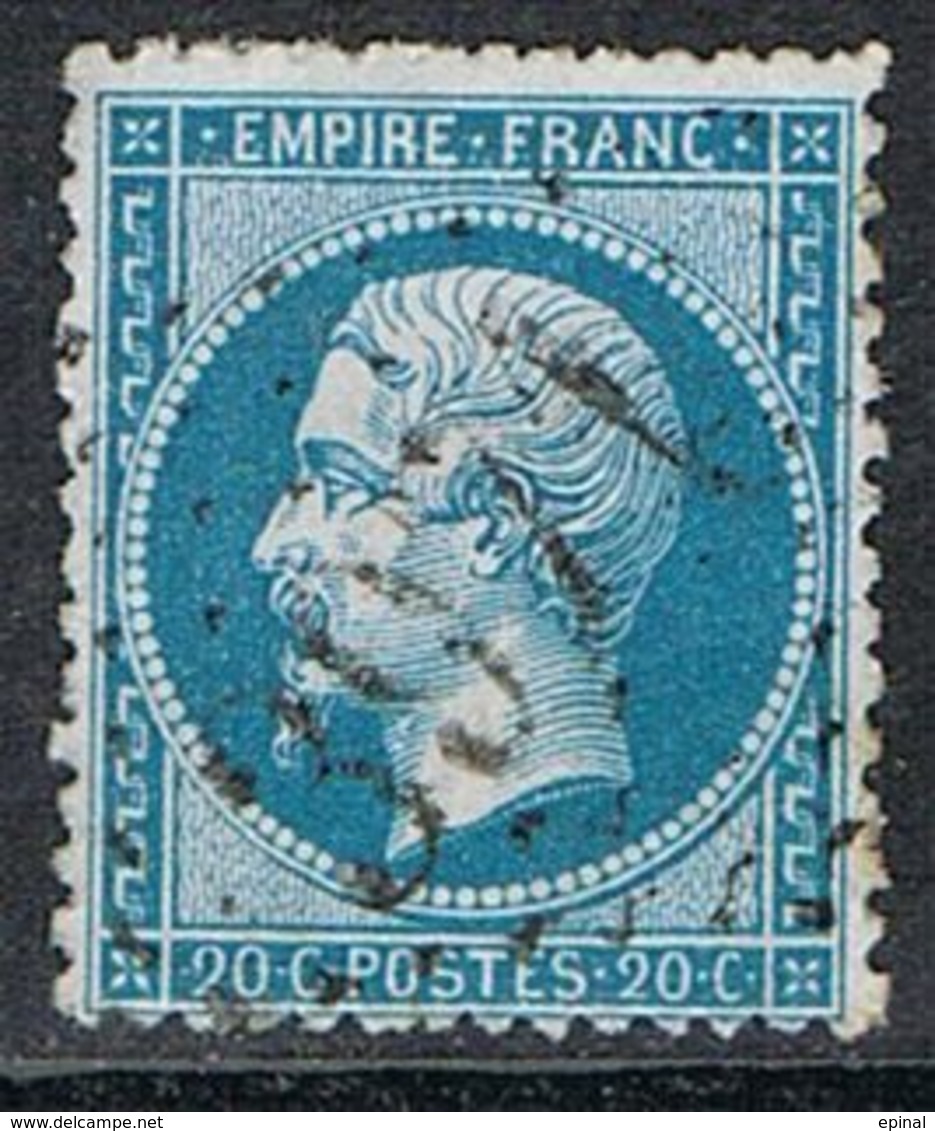 FRANCE : N° 22 Oblitéré (Napoléon III) - PRIX FIXE : 30 % De La Cote - - 1862 Napoleon III