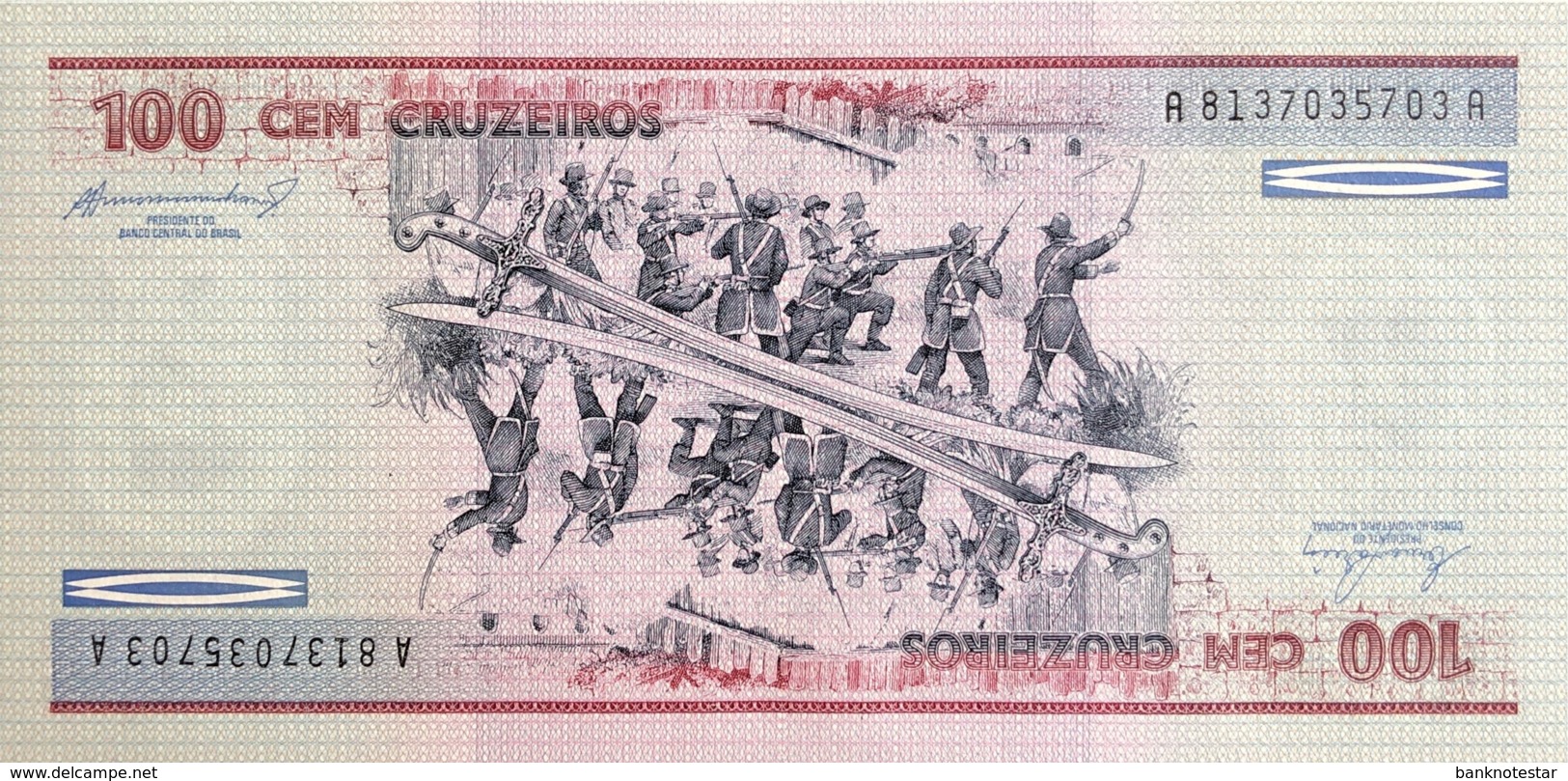 Brazil 100 Cruzeiros, P-198b (1981) - UNC - Brésil