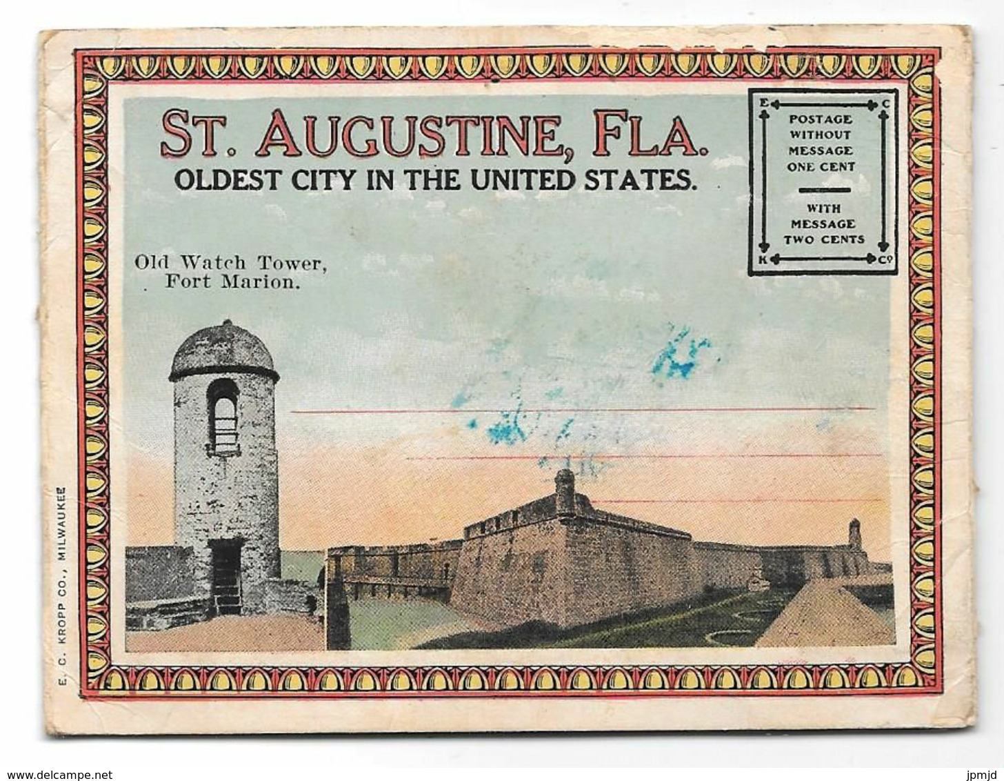 SI. AUGUSTINE, FLA. - OLDEST CITY IN THE UNITED STATES. - Souvenir Folder - 16 Views - Format: 8 X 11 Cm - St Augustine