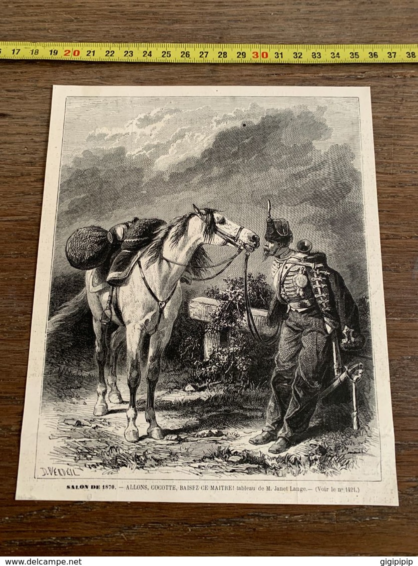 1870 MI1 GRAVURE ALLONS COCOTTE BAISEZ CE MAITRE TABLEAU DE JANET LANGE - Non Classés