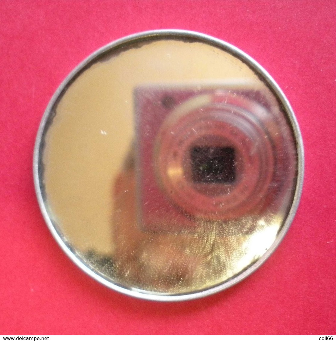 Superbe Miroir De Poche Publicité Crème Eclipse Cirage à La Cire En Aluminium Diamètre 4.5 Cms 8 Gr TBe - Other & Unclassified