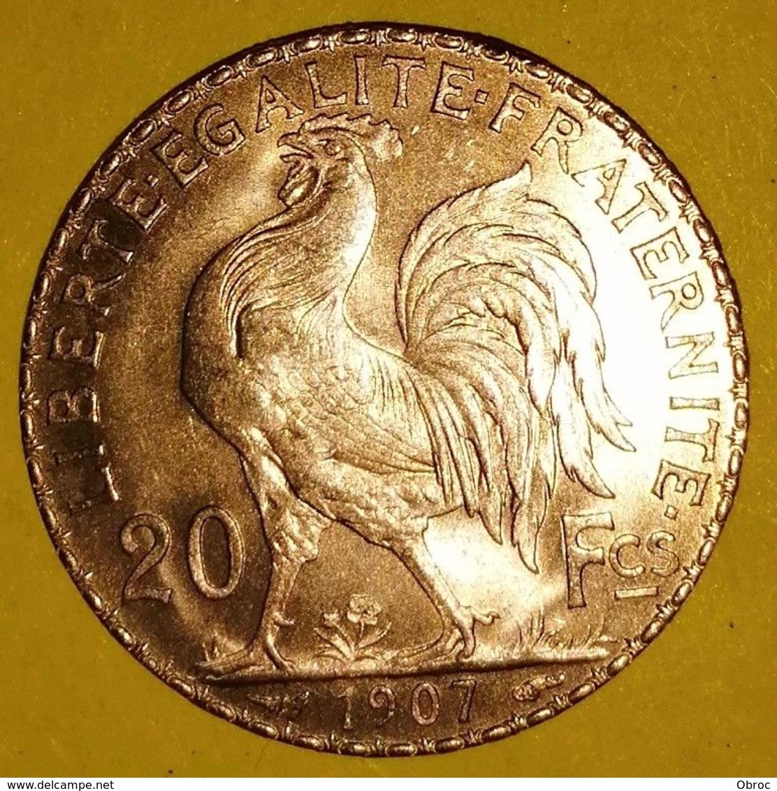20 Fr Or Coq NAPOLÉON 1907 - Other & Unclassified