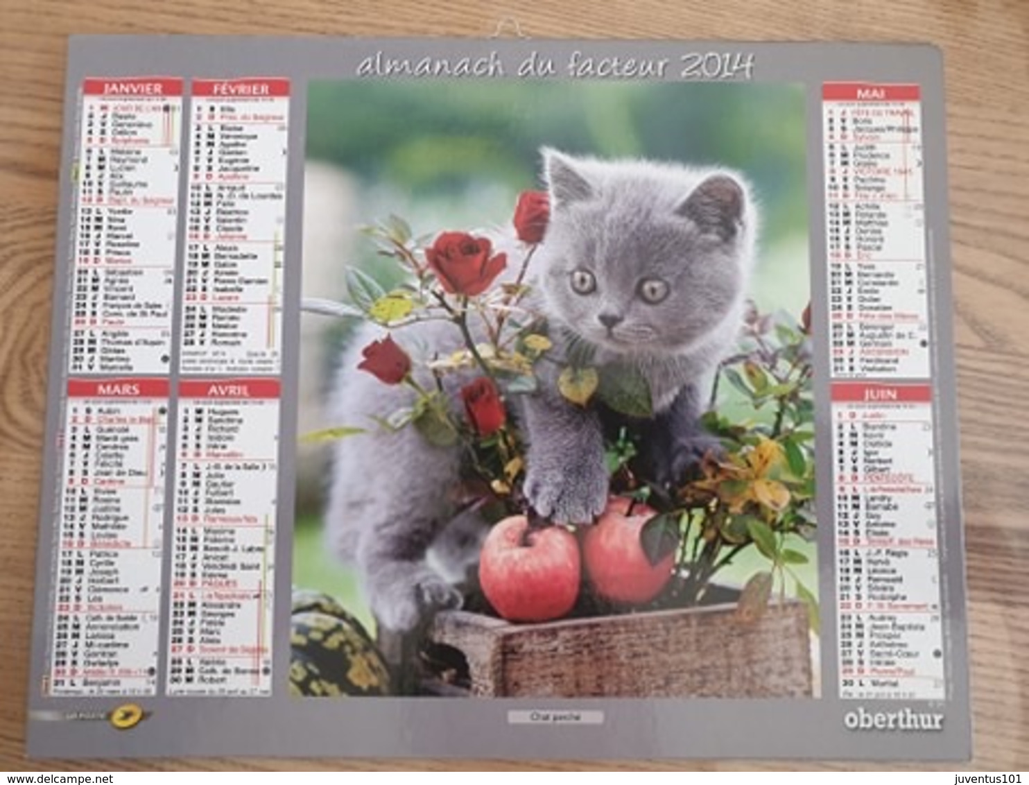 Calendrier-Almanach Des Postes P.T.T.     2014    Eure - Grossformat : 2001-...