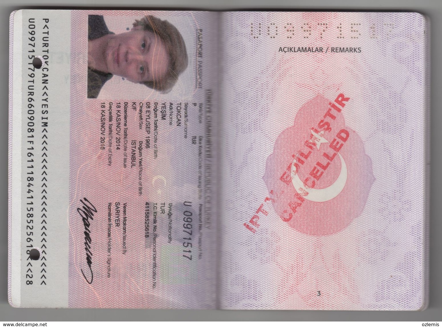 2004 BIOMETRIC  PASSPORT ,PASSEPORT ,AZERBAIJAN VISA USED 60 PAGES - Altri & Non Classificati