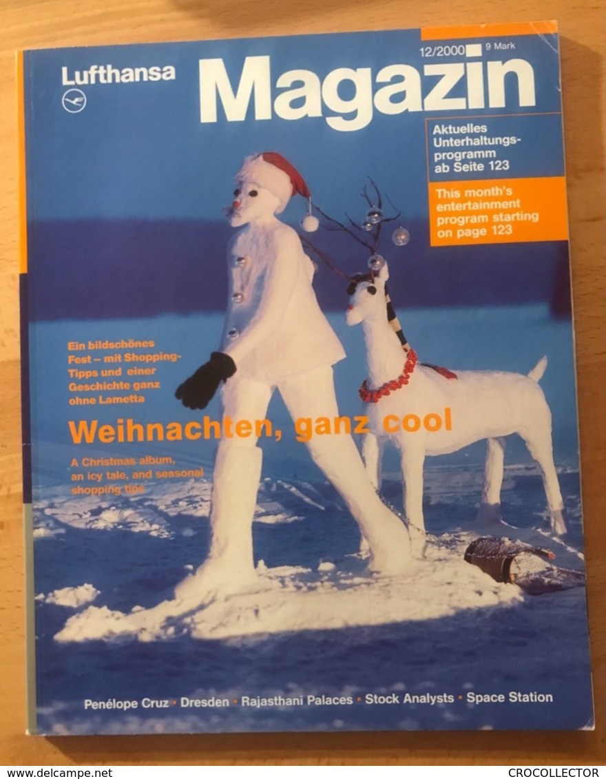 LUFTHANSA INFLIGHT MAGAZINE 12/2000 - Flugmagazin