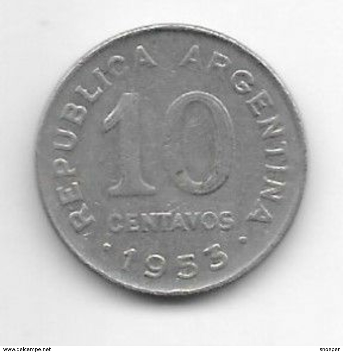 *argentina 10 Centavos 1953  Km 47a - Argentinië