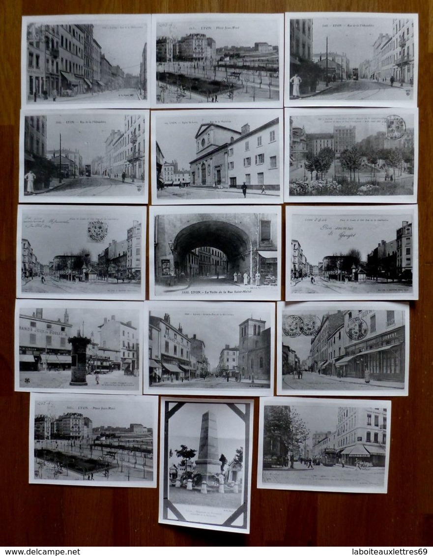 LOT DE 34 PHOTOS CARTES POSTALES QUARTIER LYON 7EME ARRONDISSEMENT - Altri & Non Classificati