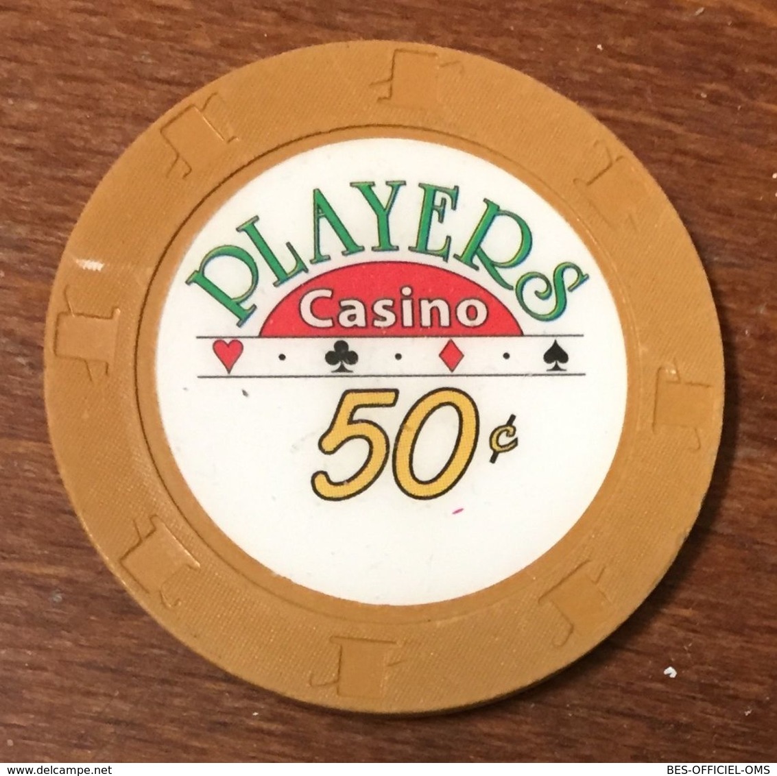 ÉTATS-UNIS USA CALIFORNIE VENTURA PLAYERS CASINO CHIP 50C JETON TOKENS COINS GAMING - Casino