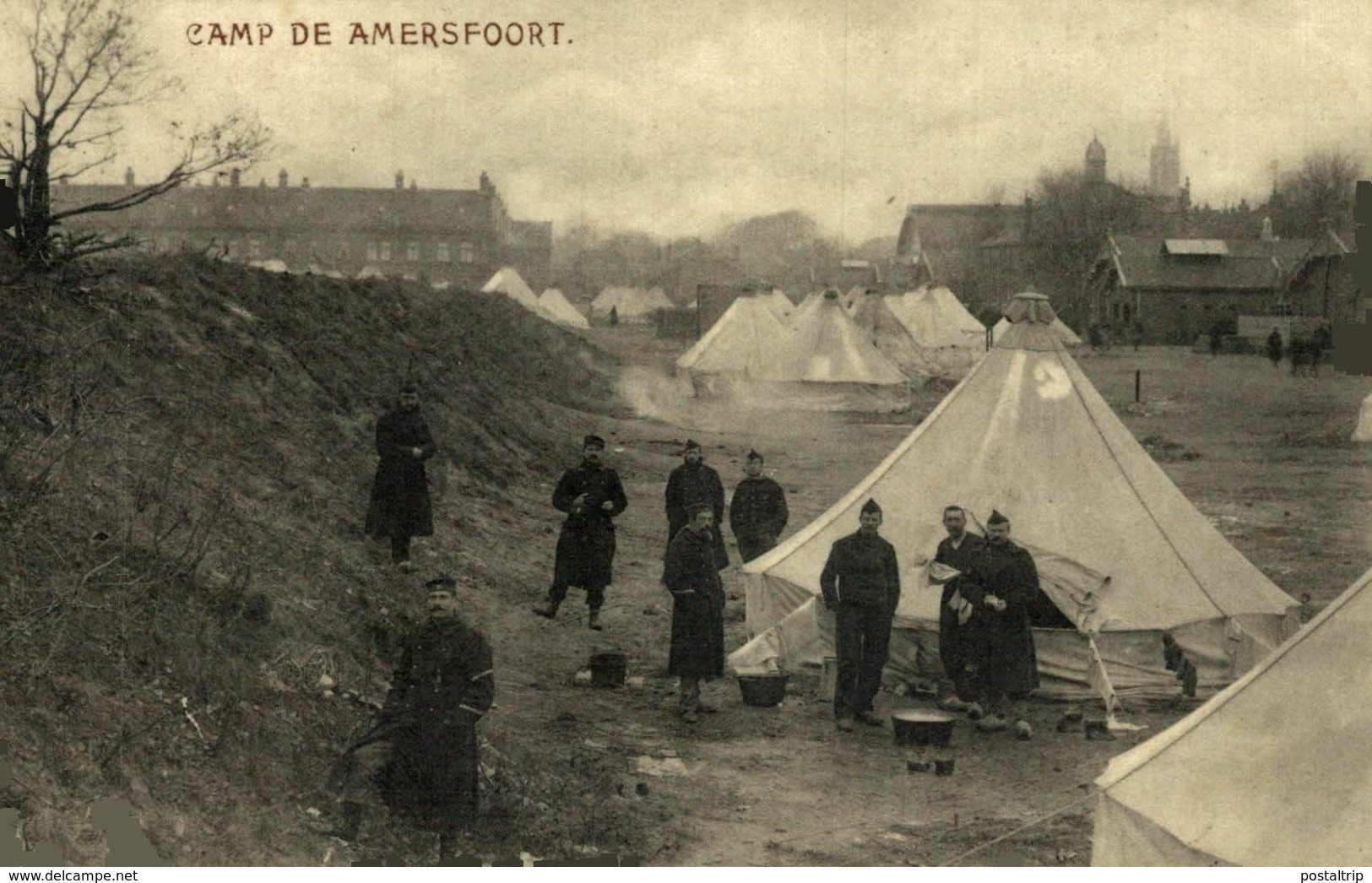 AMERSFOORT-CAMP DE SOLDATS BELGES HOLLAND PLAIN BACKS  KRIEGSGEFANGENEN WWICOLLECTION - Amersfoort