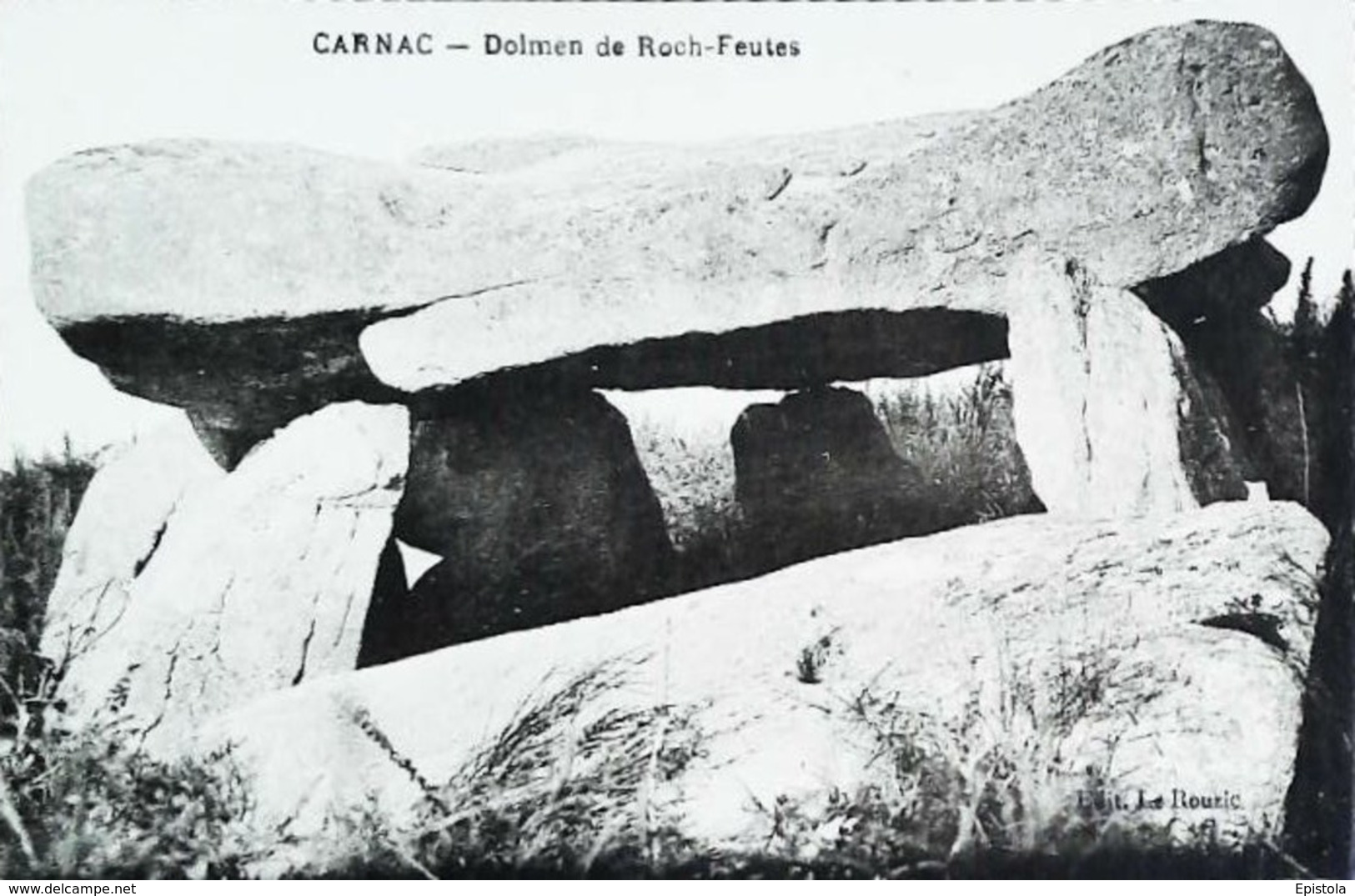 CPA  Carnac   Dolmen De Roch Feutes - Dolmen & Menhirs