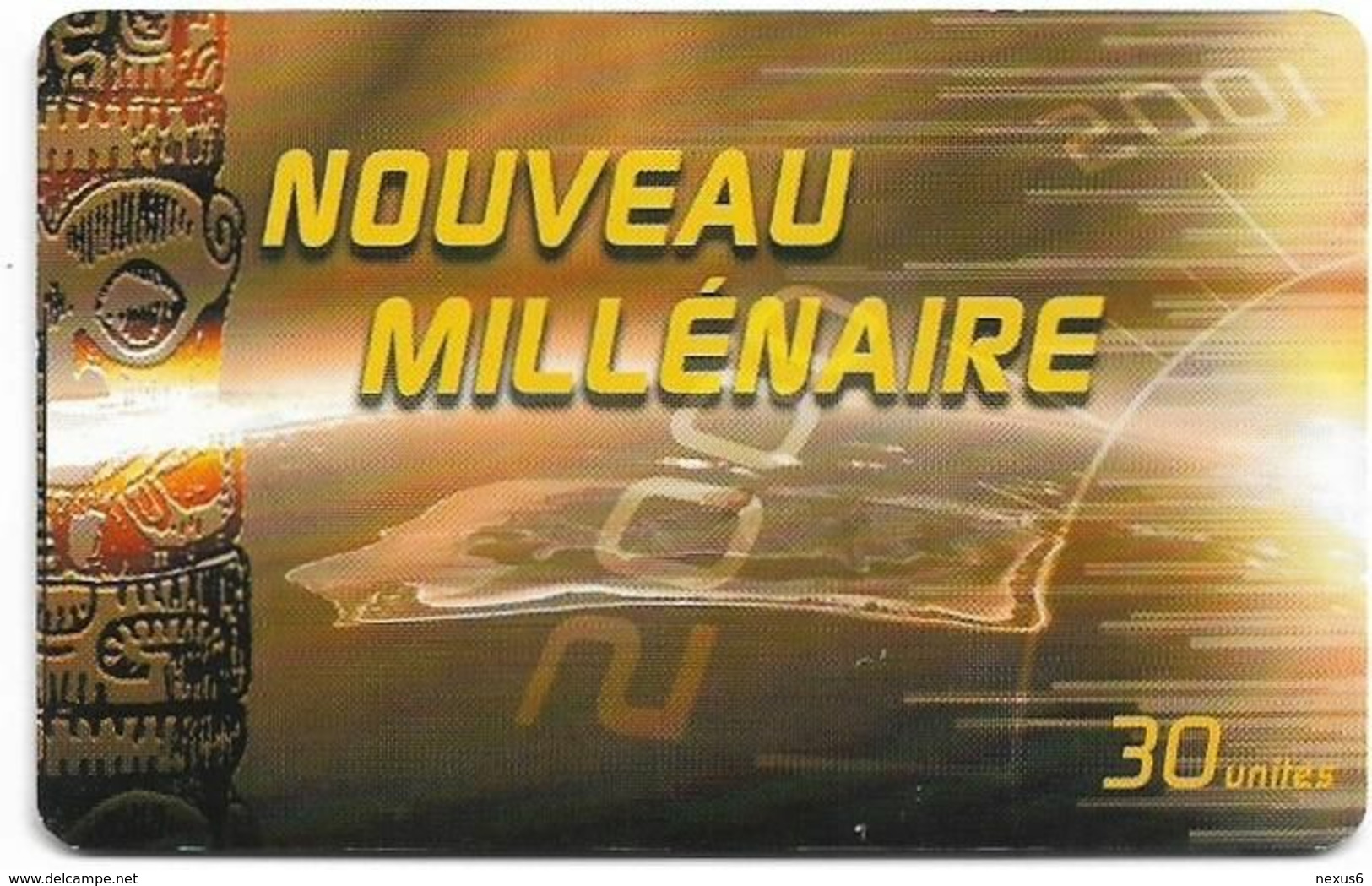 French Polynesia - OPT - Nouveau Millénaire #1 - Gem1A Symmetr. Black, 12.2000, 30Units, 100.000ex, Used - Polynésie Française