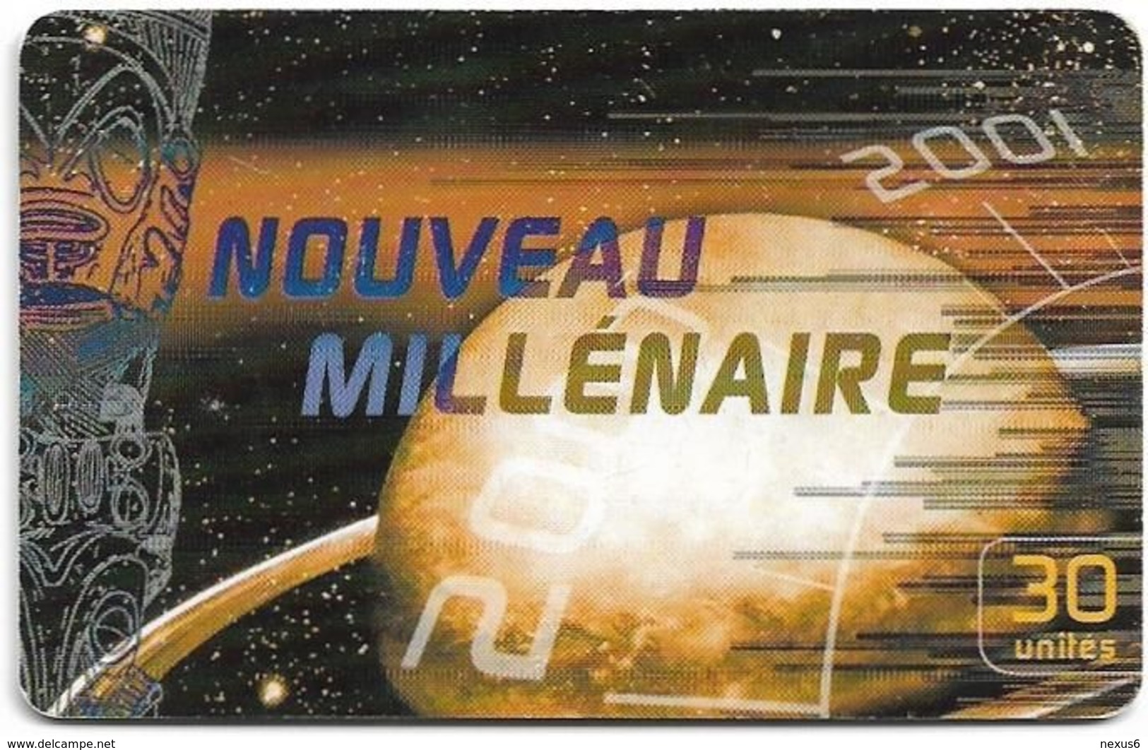 French Polynesia - OPT - Nouveau Millénaire #2 - Gem1A Symmetr. Black, 12.2000, 30Units, 100.000ex, Used - Polynésie Française