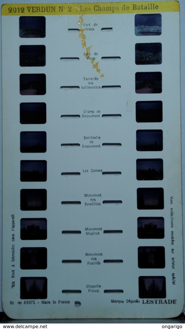 LESTRADE :   2012  VERDUN N°2  : LES CHAMPS DE BATAILLE - Stereoscopes - Side-by-side Viewers