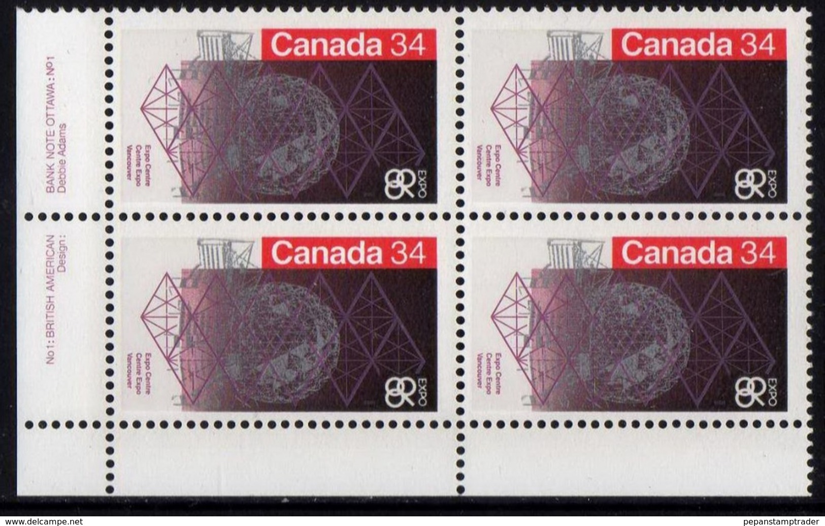 Canada - #1092 Block Of 4 - MNH - Unused Stamps