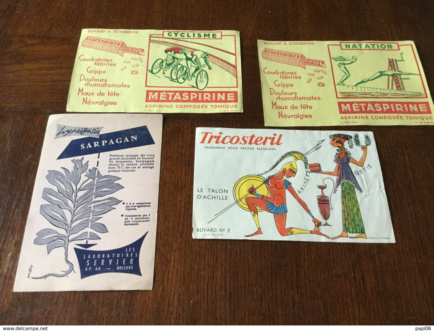 Lot De Buvards - Produits Pharmaceutiques