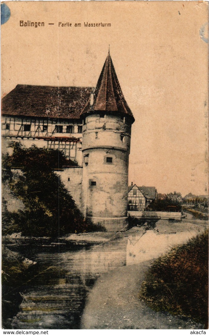 CPA AK Balingen Partie Am Wasserturm GERMANY (1012013) - Balingen