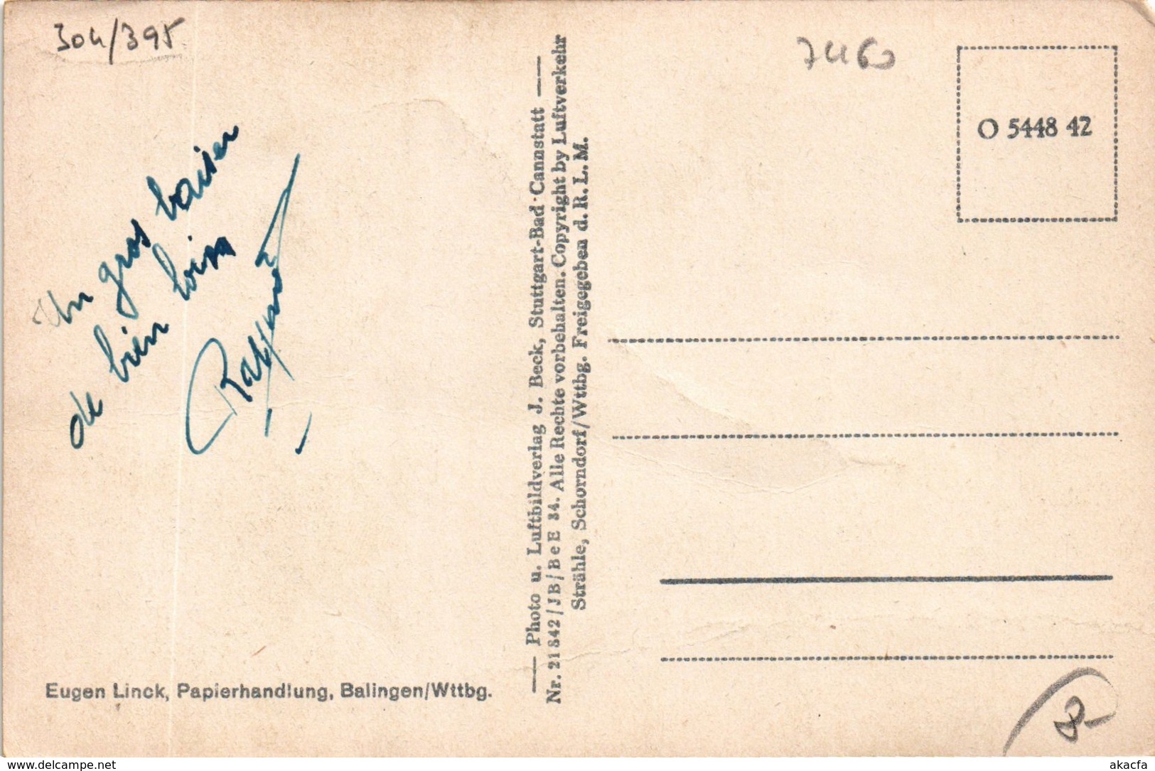 CPA AK Balingen M Burg Hohenzollern V Flugzeug Auf GERMANY (1012036) - Balingen