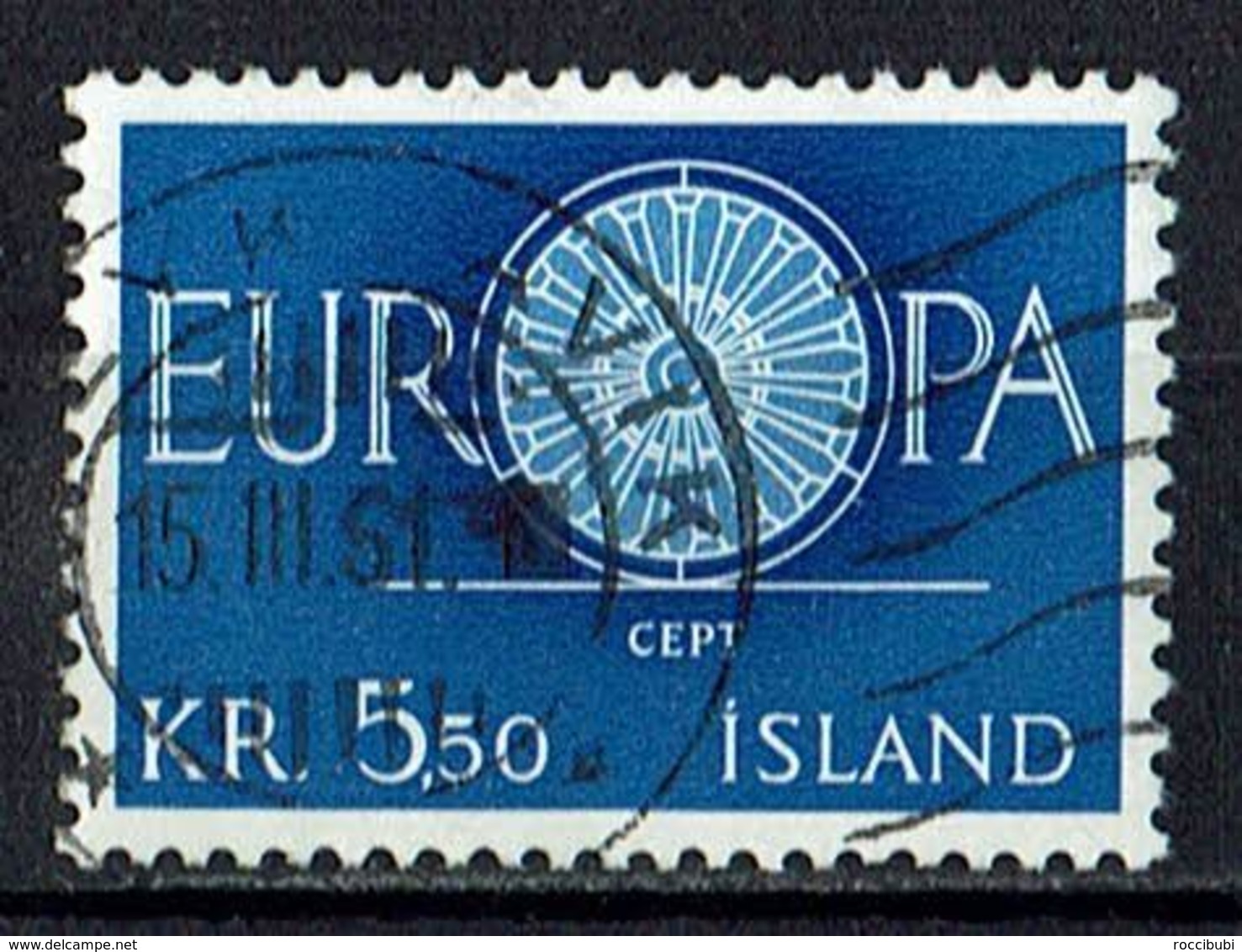 Island 1960 // 344 O Europa - Oblitérés
