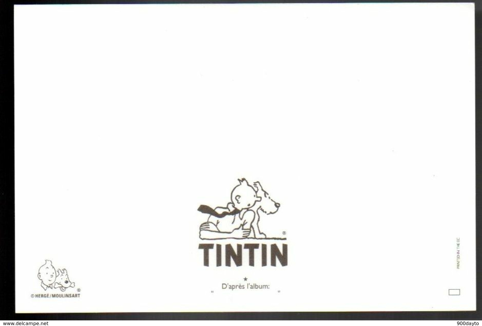 TINTIN. D'après L'album: "Tintin En Amérique". - Bandes Dessinées